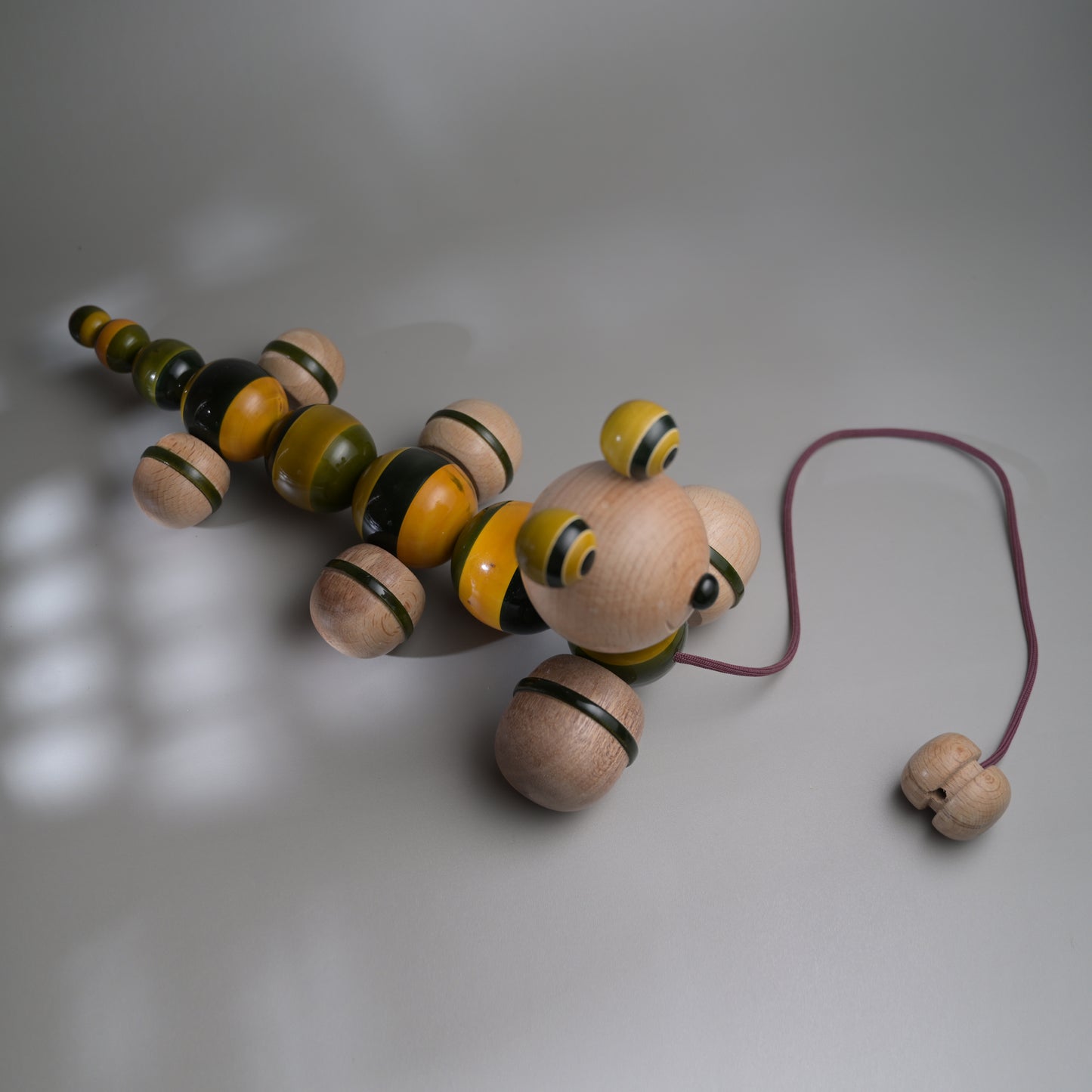 WIGGLES the caterpillar pull toy