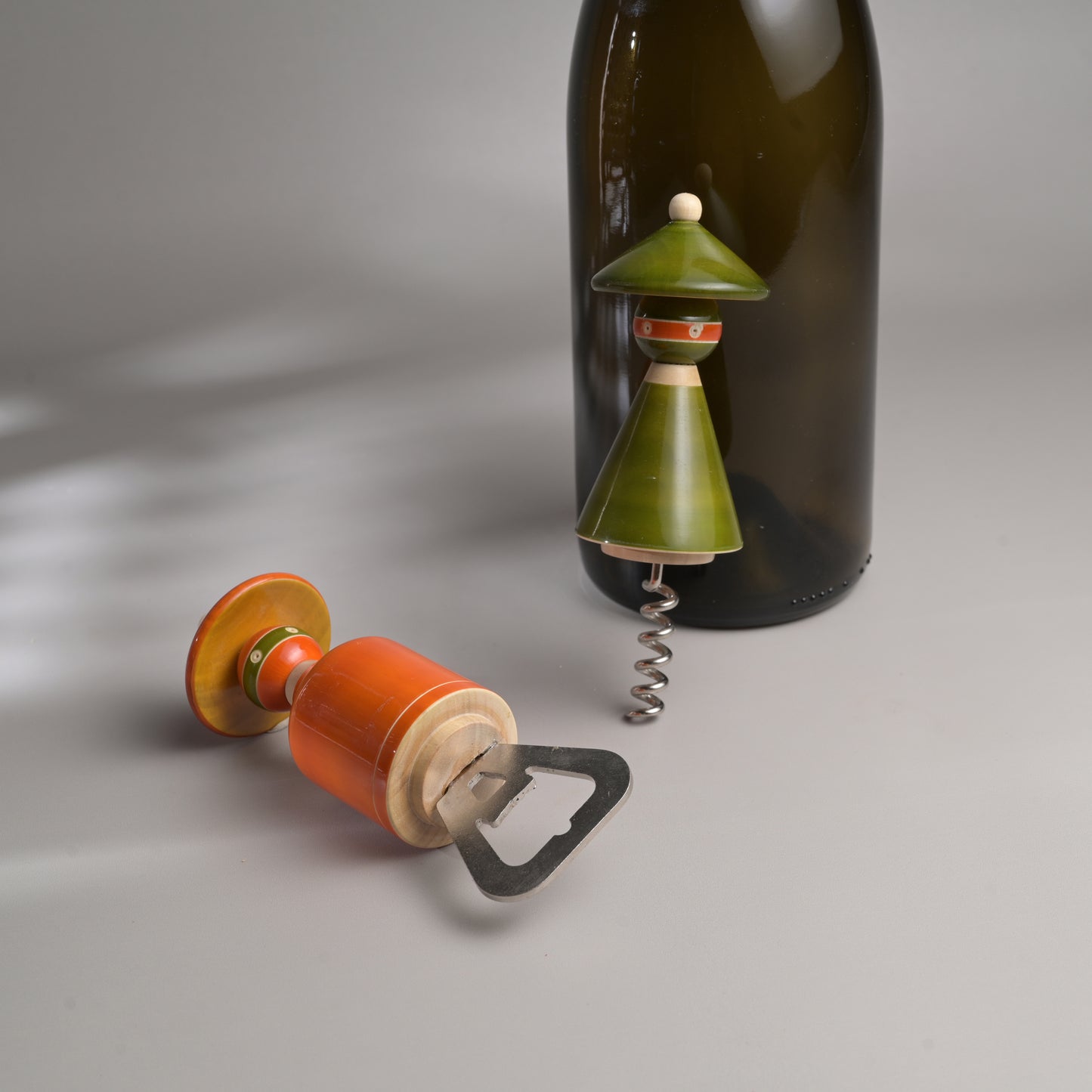 the MADHATTERS bottle-cork opener set (pair)