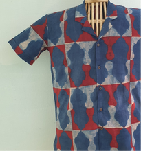 Load image into Gallery viewer, MUGHAL JAALI AJRAKH - red blue