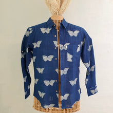 Load image into Gallery viewer, BUTTERFLIES  IN INDIGO (Full Sleeves)