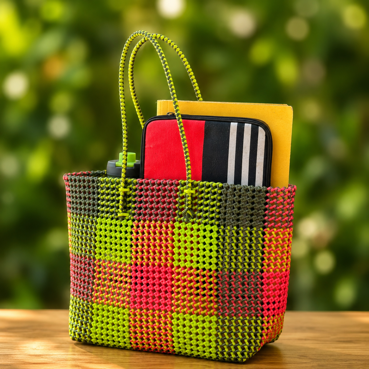 CHETTINAD MADRAS CHECKS BEACH BAGS 02