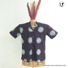 Load image into Gallery viewer, POLKA FLOWERS - Black Blue