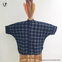 Load image into Gallery viewer, BLUE CHECKS ~ KAFTAN SHIRTS