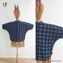 Load image into Gallery viewer, BLUE CHECKS ~ KAFTAN SHIRTS