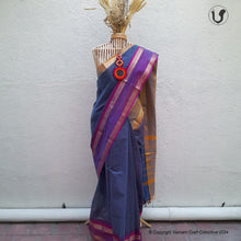 Load image into Gallery viewer, Chettinad ~ Blue checks n purple