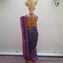 Load image into Gallery viewer, Chettinad ~ Blue checks n purple