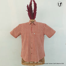 Load image into Gallery viewer, LINES IN RED (Half Sleeves)