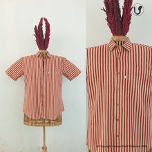 Load image into Gallery viewer, LINES IN RED (Half Sleeves)