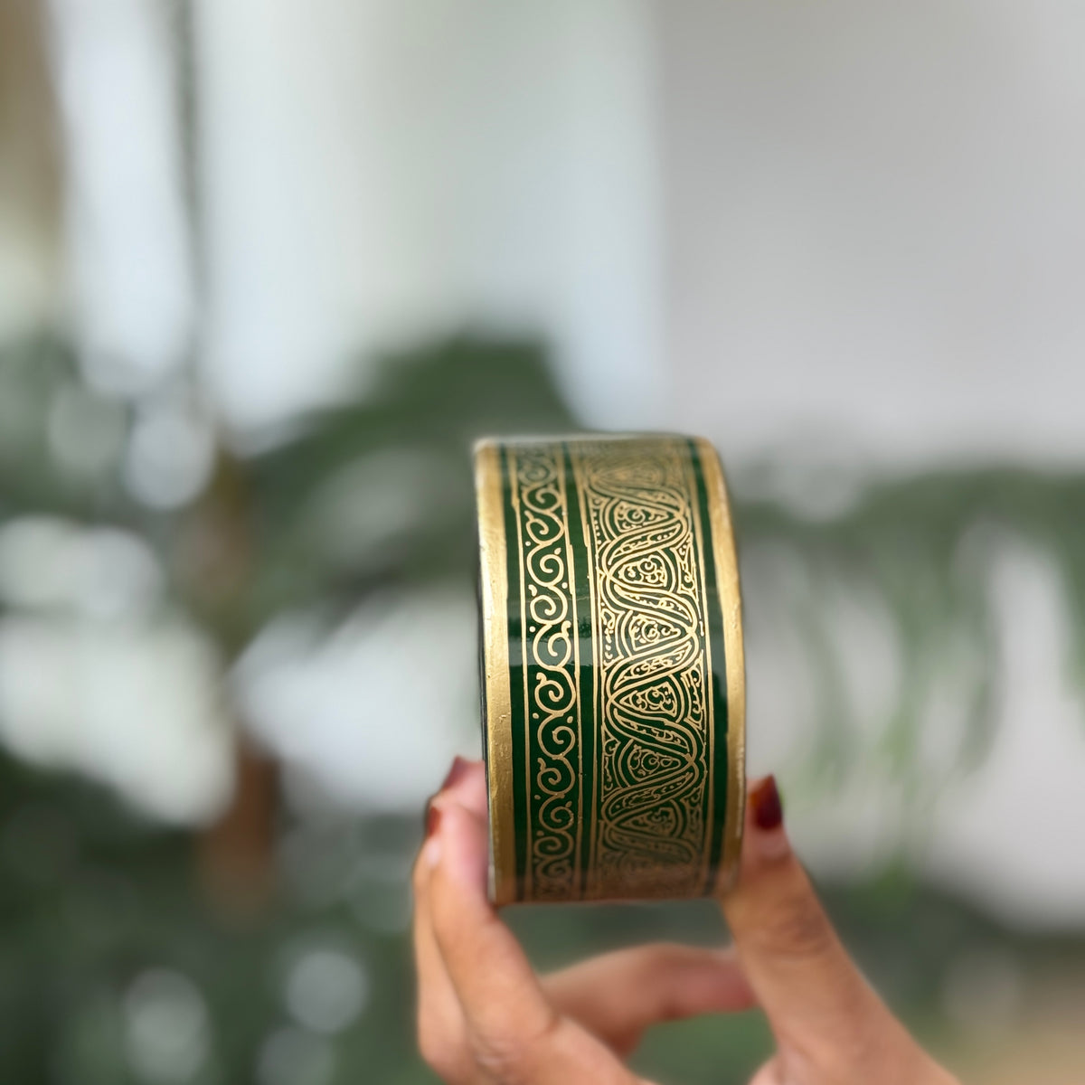 NAQQASHI DVITIYA THIN GREEN GOLD/2.4