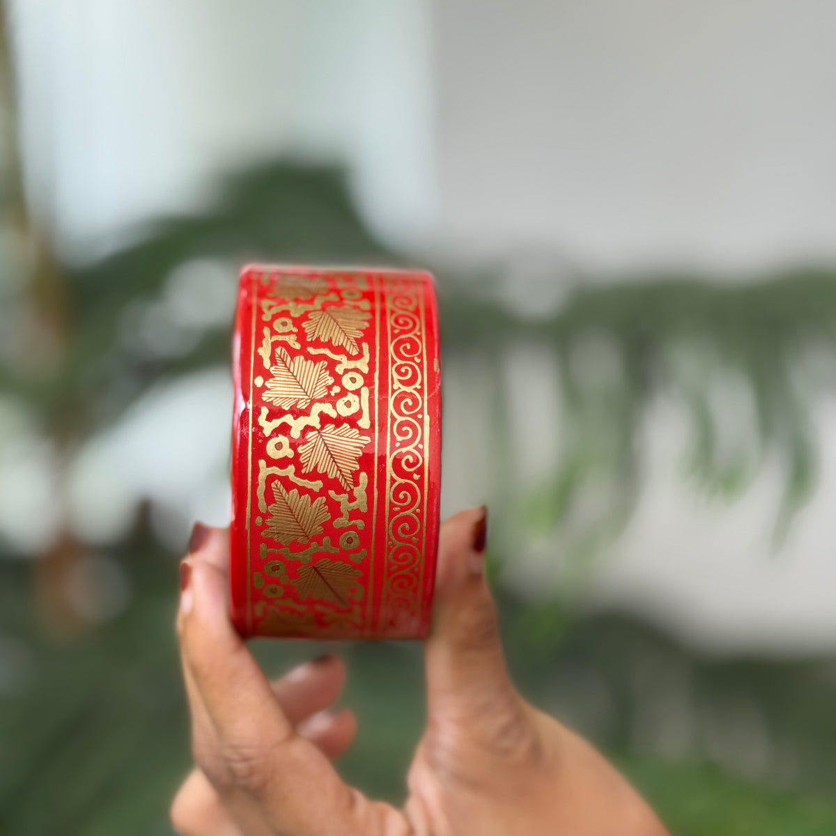 NAQQASHI DVITIYA THIN RED CHINAR GOLD/2.4