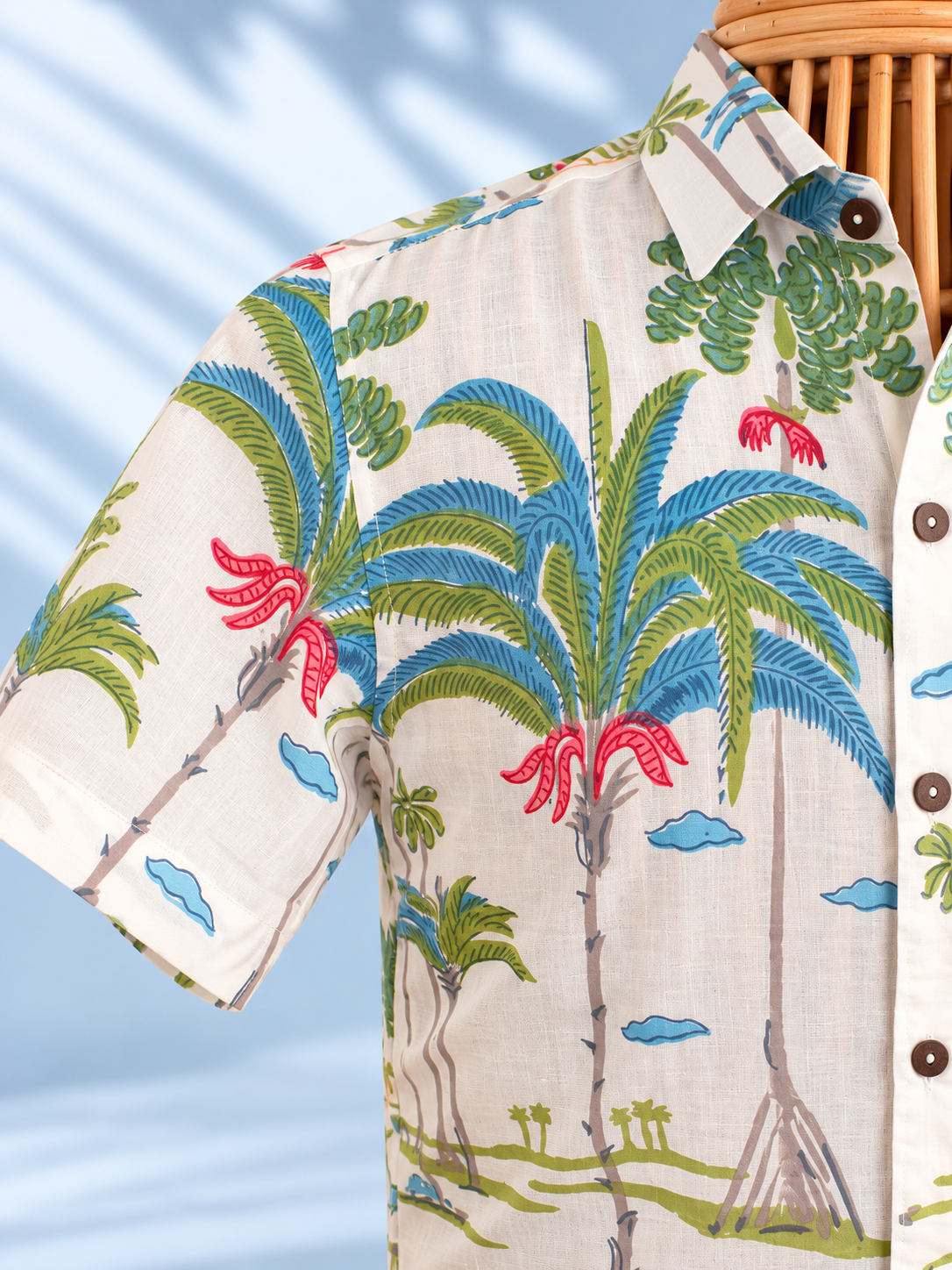 PALM TREES BLUE GREEN (Half Sleeves)