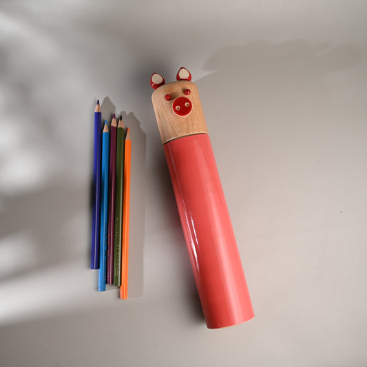 PINK OINKSTON pencil box