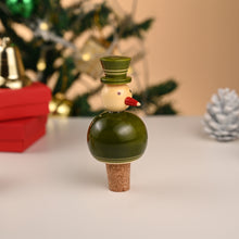 Load image into Gallery viewer, FLAKY SNOWMAN bottle stoppers (a pair)