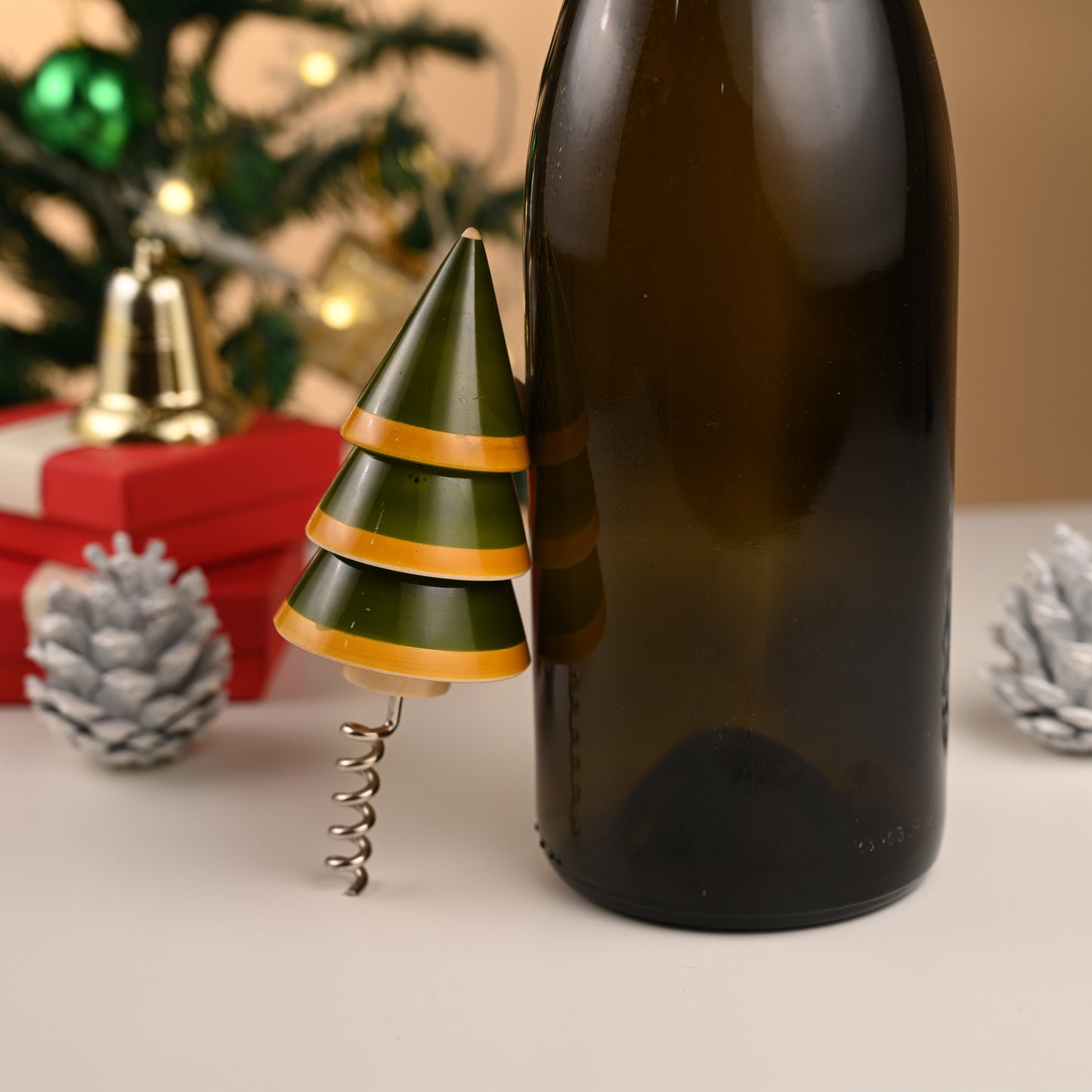 XMAS TREE BOTTLE CORK OPENER SET