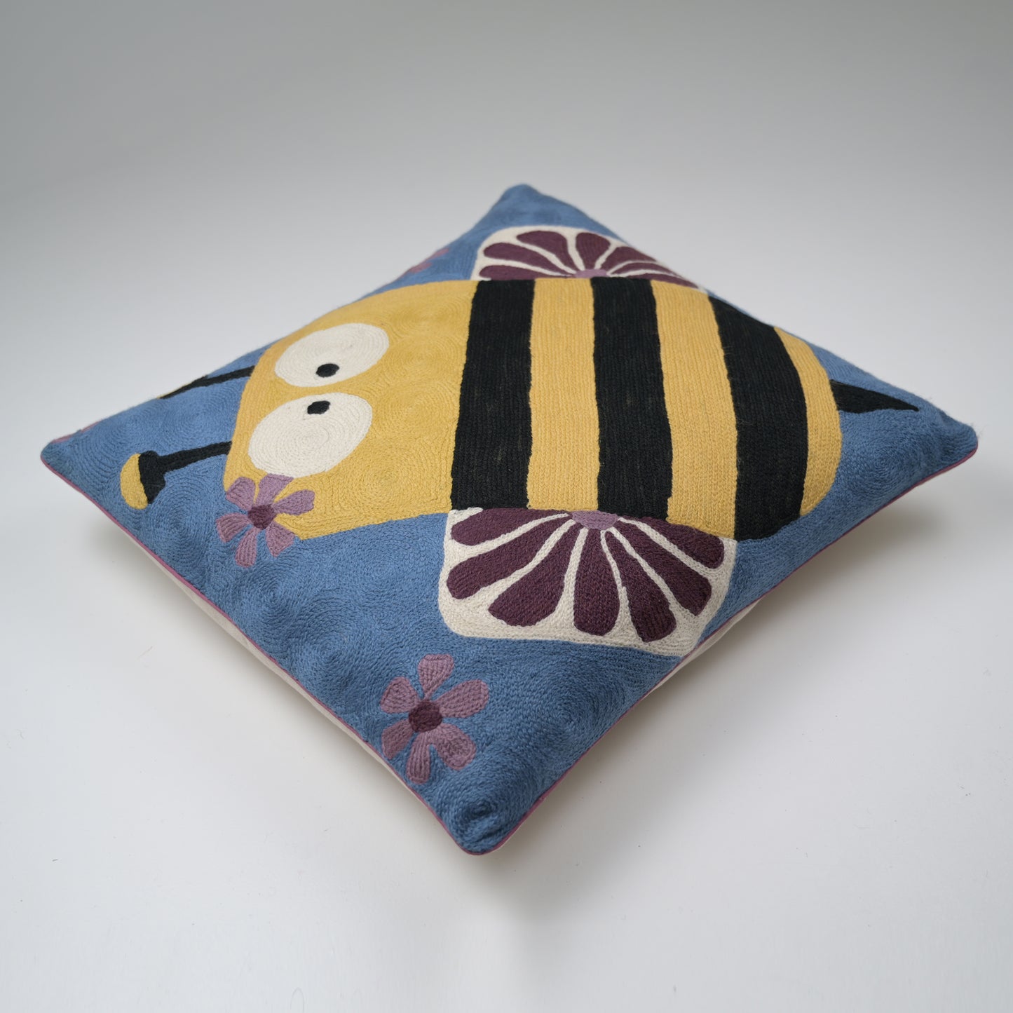 Bumbledore Crewel Cushion