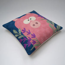 Load image into Gallery viewer, OInkston Crewel Cushion