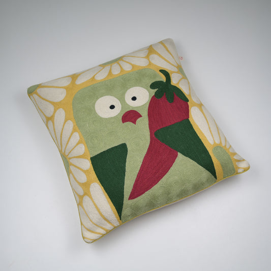 Nibbles Crewel Cushion
