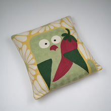 Load image into Gallery viewer, Nibbles Crewel Cushion