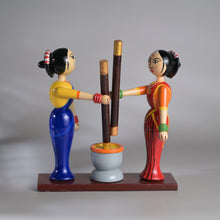 Load image into Gallery viewer, Village scene - Pounding spices