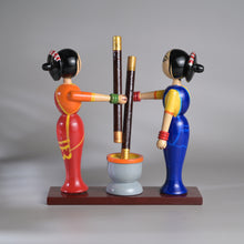 Load image into Gallery viewer, Village scene - Pounding spices