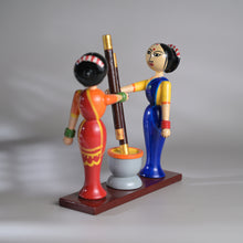 Load image into Gallery viewer, Village scene - Pounding spices