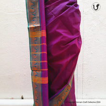Load image into Gallery viewer, Chettinad ~ Fuschia n Teal
