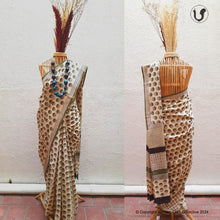 Load image into Gallery viewer, HALF-MOON Saree in green