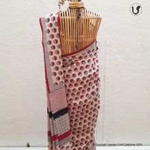 Load image into Gallery viewer, HALF-MOON Saree in Red