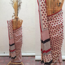 Load image into Gallery viewer, HALF-MOON Saree in Red