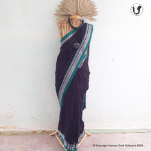 Load image into Gallery viewer, ILKAL ~ Black green cotton silk