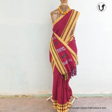 Load image into Gallery viewer, ILKAL ~ Red yellow cotton silk