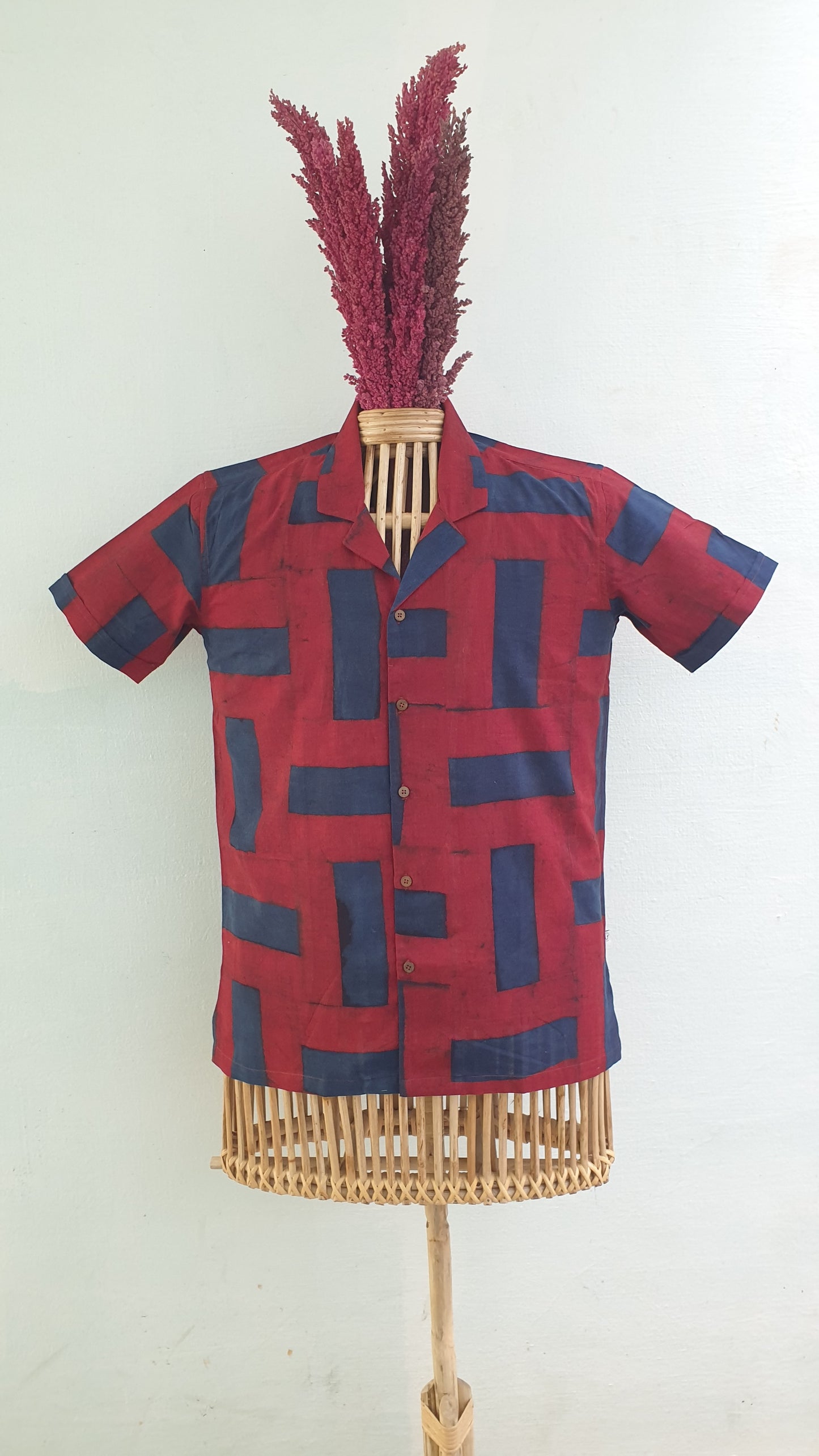 AJRAKH PATCHES - red blue