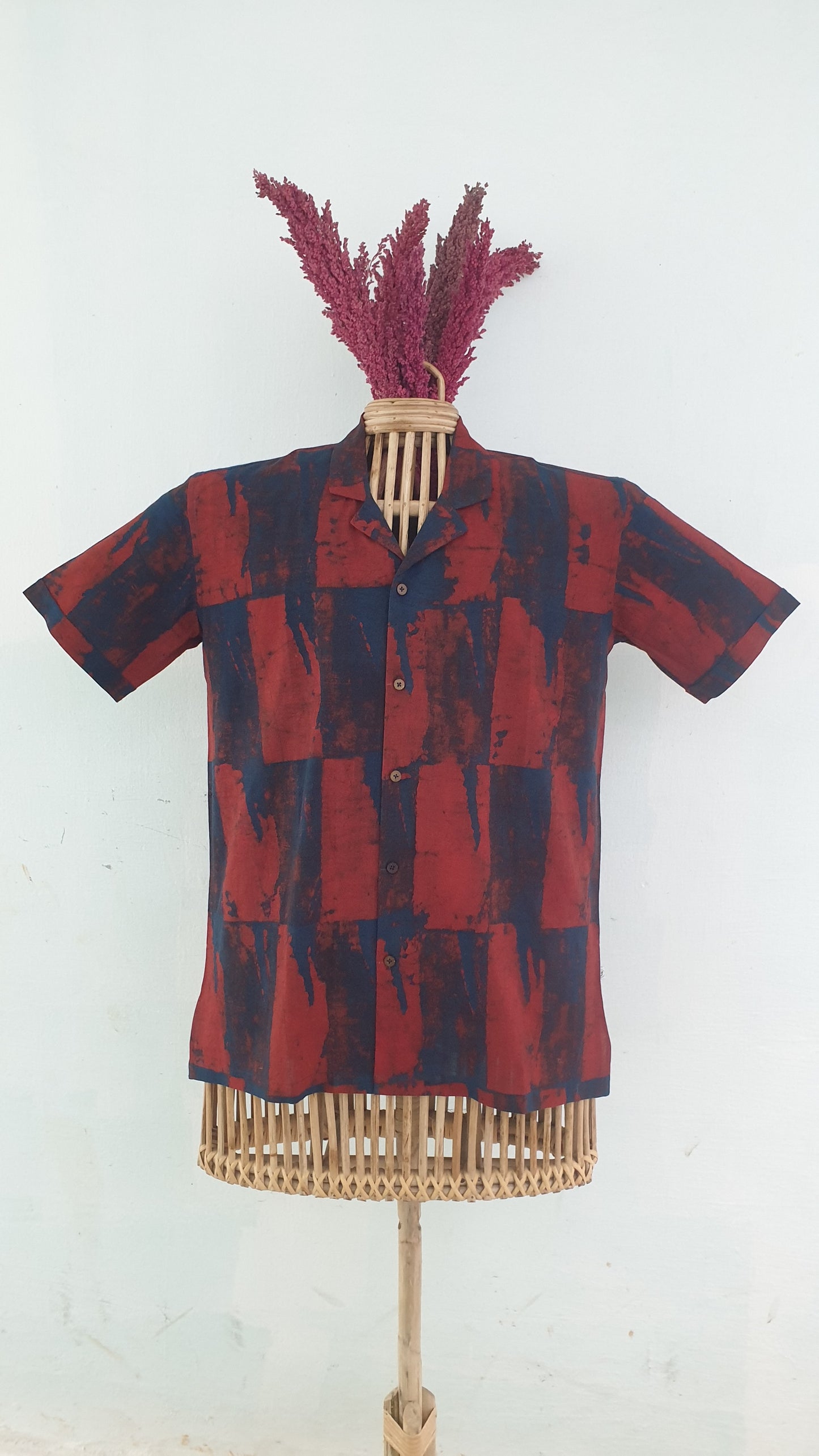 AJRAKH ART - red blue