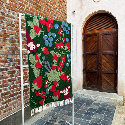 MOOBERRY CREWEL DHURRIE