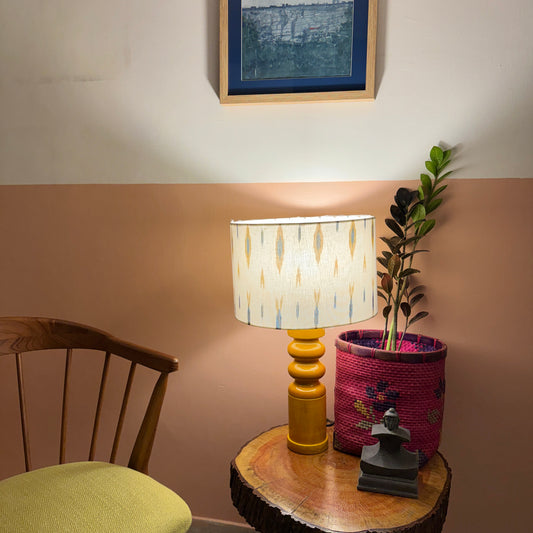 STHAMB YELLOW ~ 12" BLUE YELLOW IKKAT