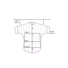 Load image into Gallery viewer, BLUE CHECKS ~ KAFTAN SHIRTS