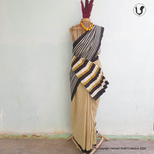 Load image into Gallery viewer, LAKHEER Saree in yellow-black
