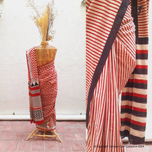 Load image into Gallery viewer, LAKHEER Saree in Red