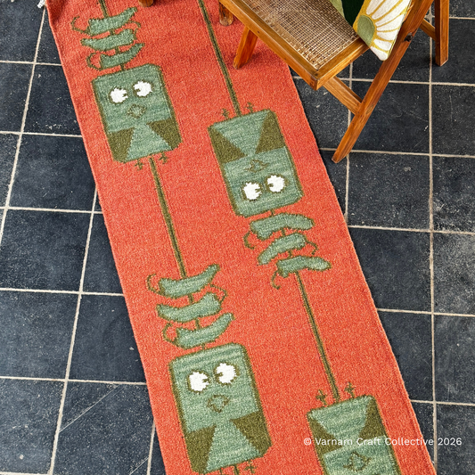 STRING OF NIBBLES 2X6 FEET RUST PUNJA DHURRIE