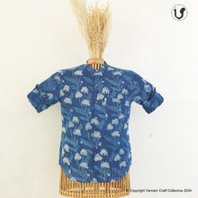 Load image into Gallery viewer, PALMY FLORALS Indigo (Full Sleeves)