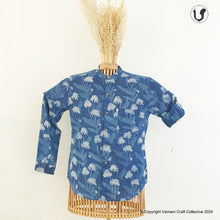 Load image into Gallery viewer, PALMY FLORALS Indigo (Full Sleeves)