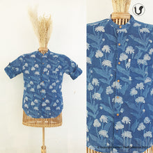 Load image into Gallery viewer, PALMY FLORALS Indigo (Full Sleeves)