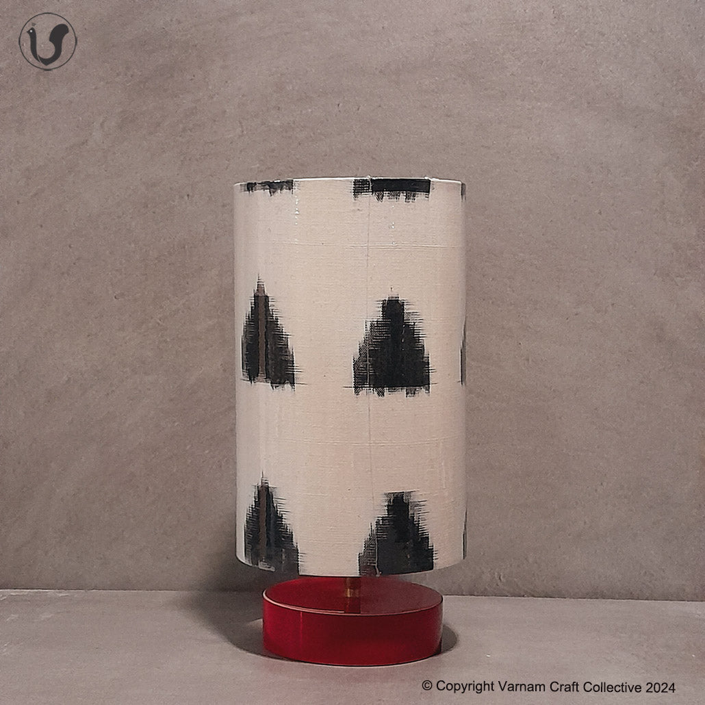 SHUBAM - Trikone Ikkat red