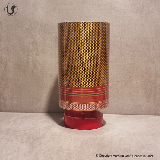 SHUBAM - Yellow Khana on red