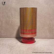 Load image into Gallery viewer, SHUBAM - Yellow Khana on red