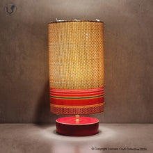 Load image into Gallery viewer, SHUBAM - Yellow Khana on red