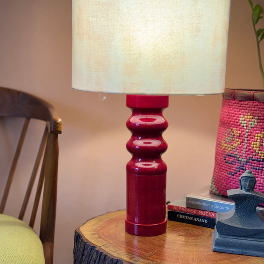 STHAMB RED ~ 12" PINK SHIBORI SHADE