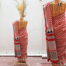 Load image into Gallery viewer, ZIGZAG Saree in Red