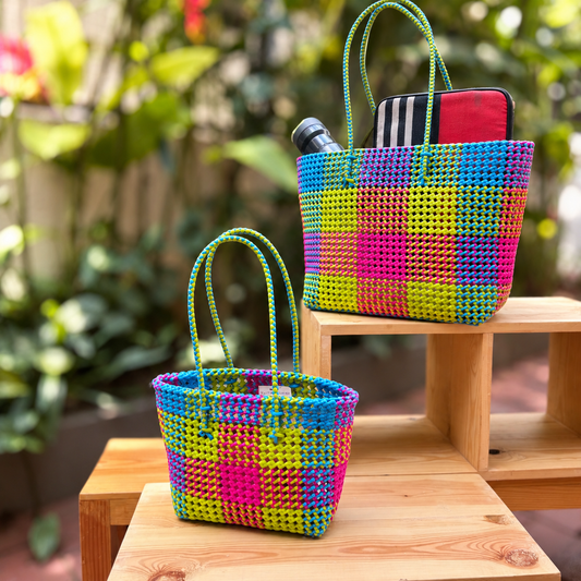 CHETTINAD MADRAS CHECKS BEACH BAGS 05