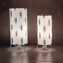 Load image into Gallery viewer, BLUE IKKAT LAMP (single)